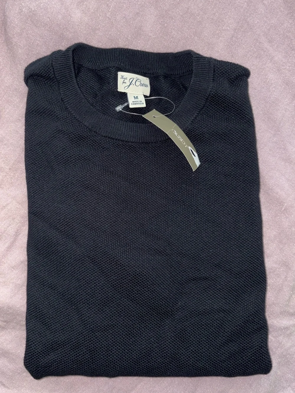 NWT- Knit for J.Crew 100% Cotton Crewneck